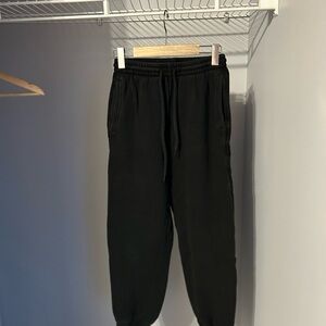 Aerie Black Track Pants Relaxed Joggers